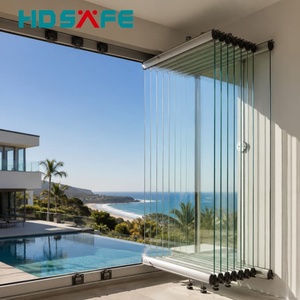 Panoramic Frameless Aluminum BiFold Window System
