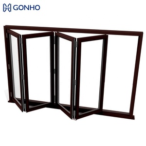 GONHO Custom Champagne Color Accordion Folding Window