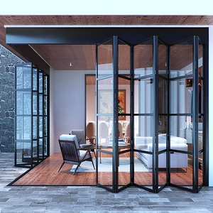 Heavy Duty Aluminum Folding Glass Patio Doors