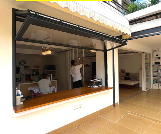 Aluminum Bifold Folding Window with Soundproof Glass Bi Fold Windows for Balcony