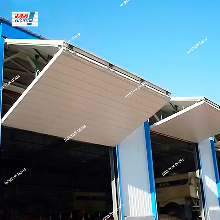 Automatic Modern Interior Aluminum Alloy Finished Windproof Vertical Bifold Thermal Insulated Garage Door