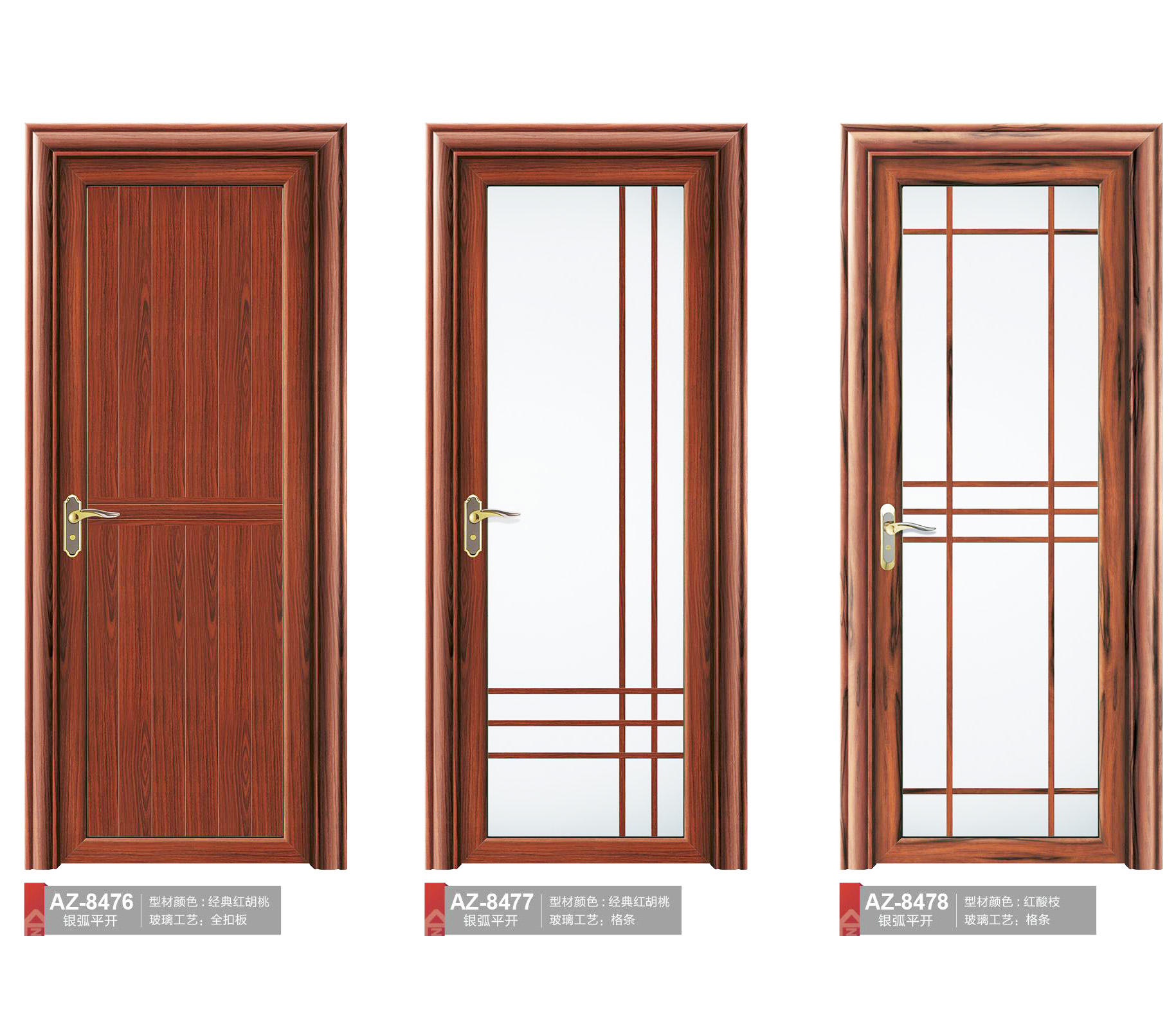 MY Modern Aluminum Alloy Sound Insulation Bathroom Door With Over 5-Year Warranty For Commercial &amp; Residential Use
