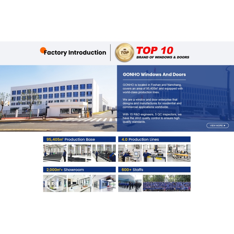 Aluminum Alloy Sliding Glass Patio Doors Hurricane Resistant Windproof Waterproof Soundproof Double Tempered Glass Exterior