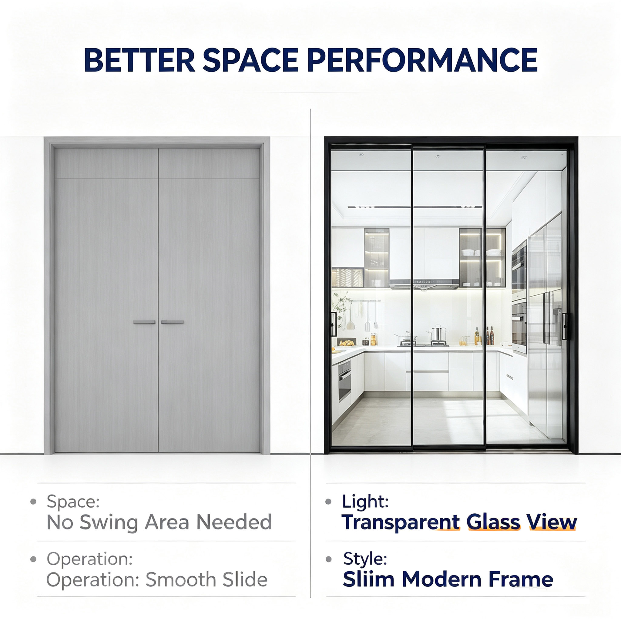 Modern Minimalist Custom Silent Track Waterproof 5 Year Warranty 6063-T5 Aluminum Alloy Triple Action Sliding Door For Balcony