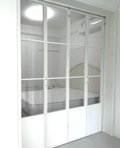 Thermal Sound Insulation Aluminium Alloy Foldable Bi-fold French Doors