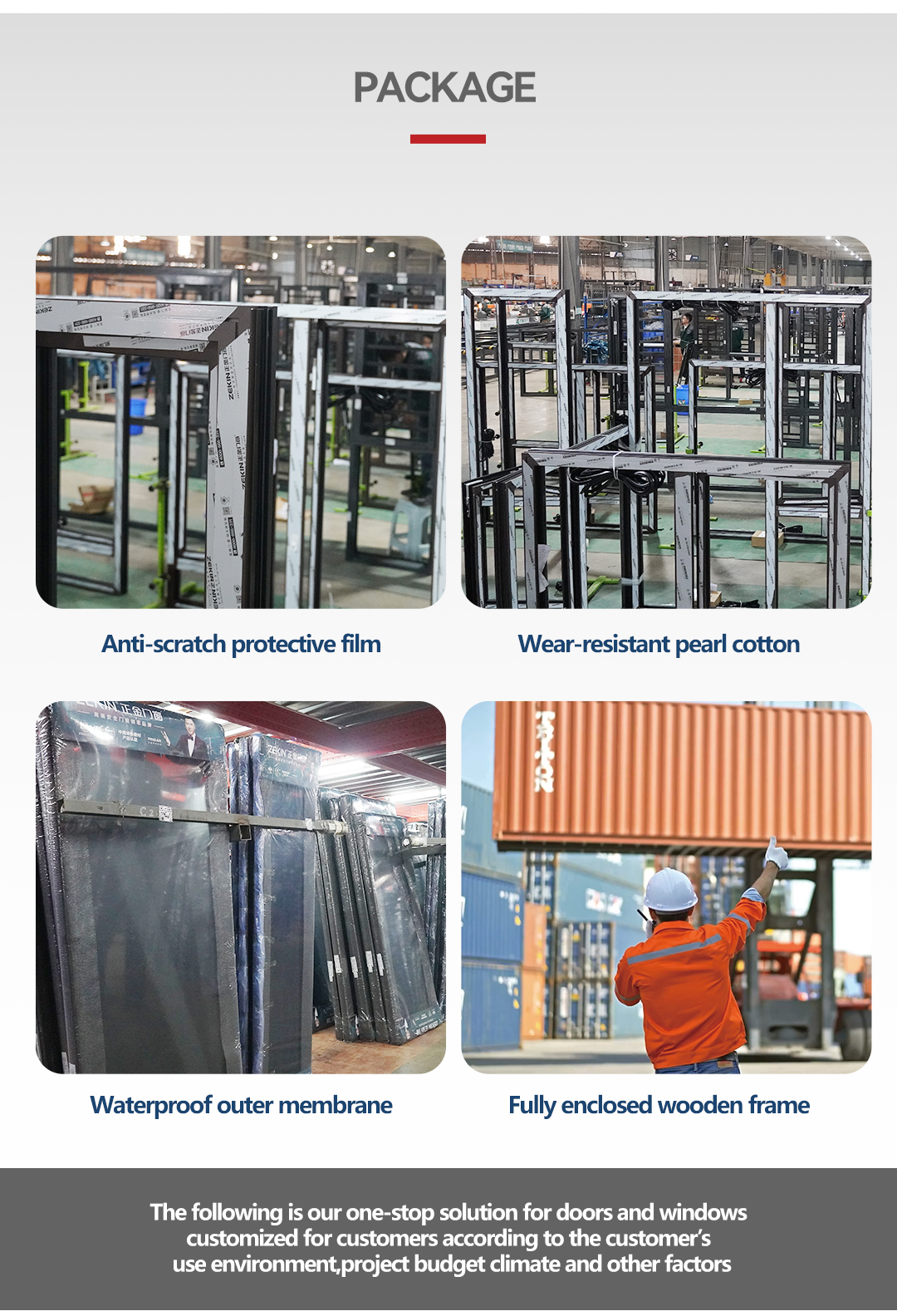 Secure export packaging process