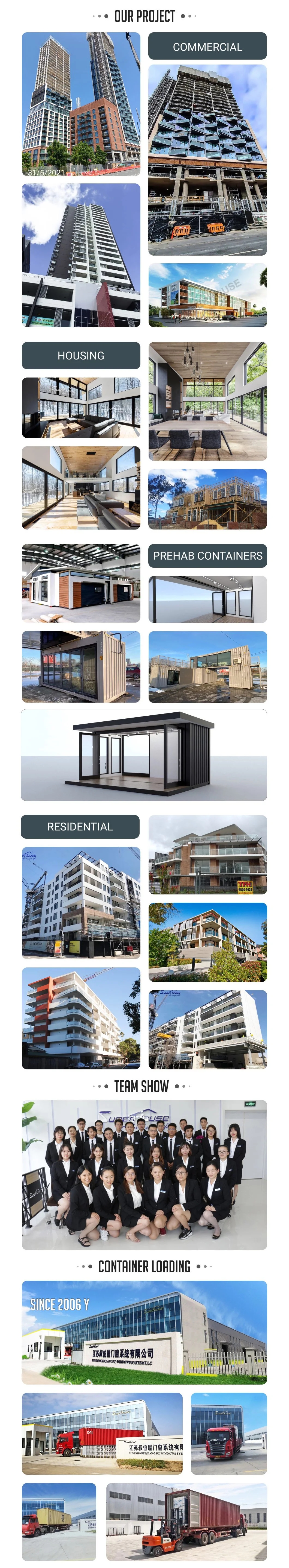 Florida Hurricane Proof Impact Rated Large Missile Sliding Patio Doors Aluminum Laminated Glass Sliding Door Impact Resistance