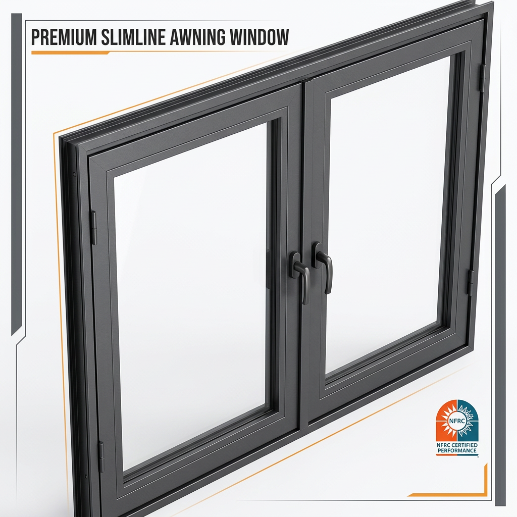 Customized Aluminum Casement Window Pitched Roof Self Opening Vent Window