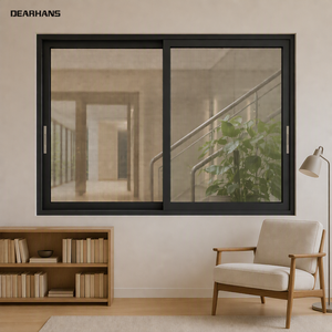 Exterior Aluminum Sliding Window Double Glazing Soundproof Good Air Tightness