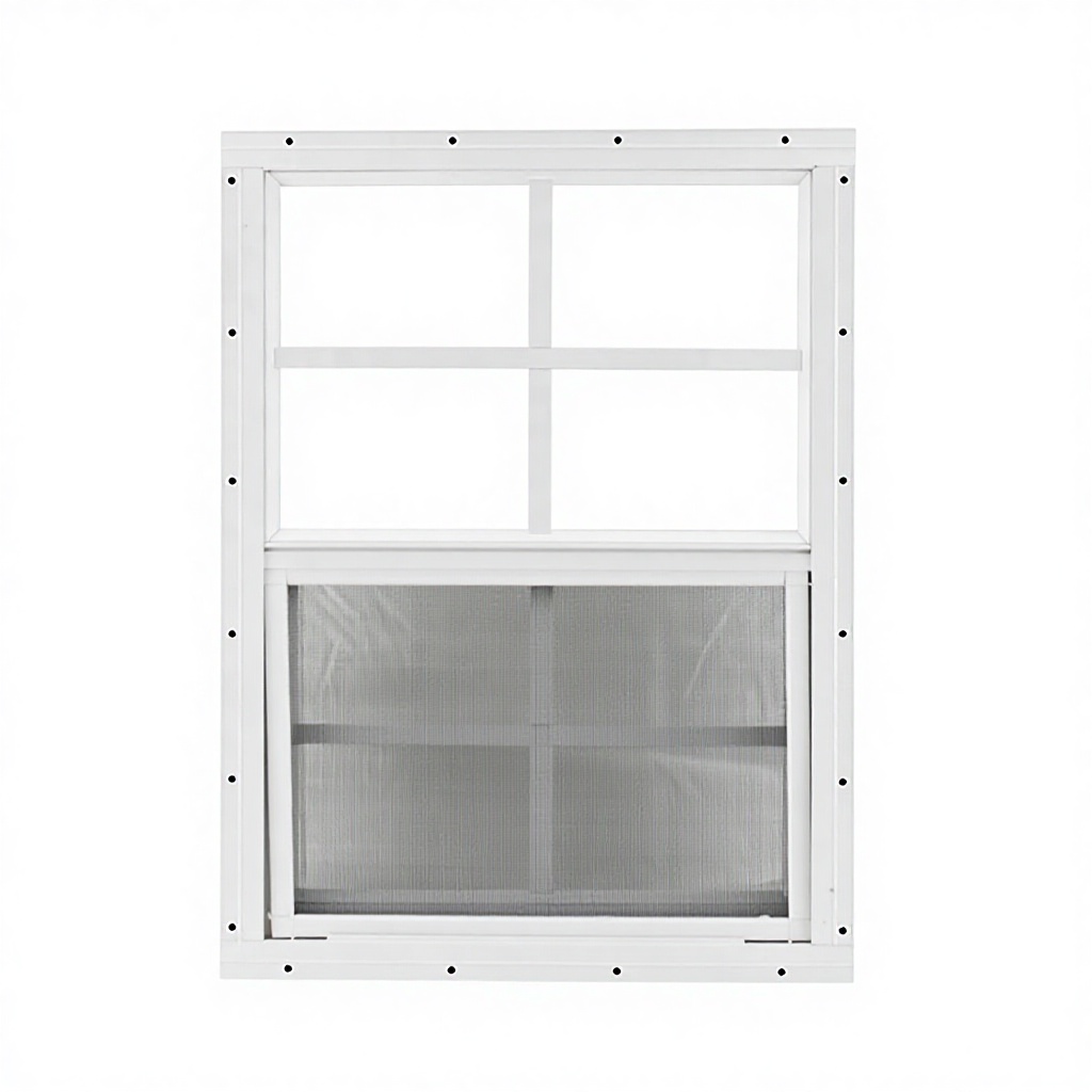 ZCSUNG NeatiEase Upgraded Aluminum Shed Windows 2 Pack 24" X 30"Tempered Glass Stainless Steel Screen Postmodern Design for Shed