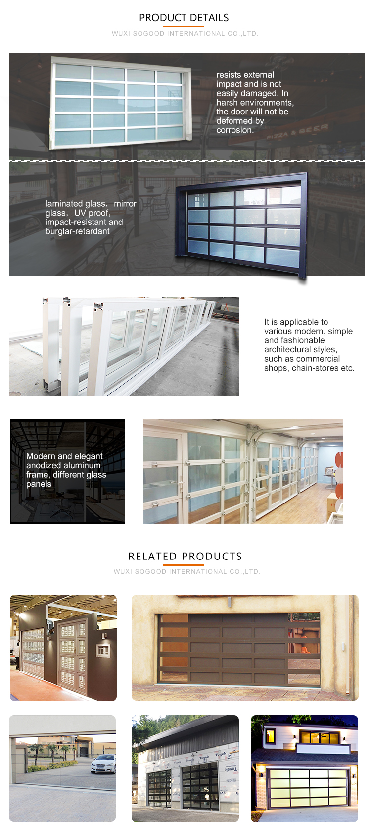Product Details - 8x7 Frosted Tempered Glass Pocket Doors