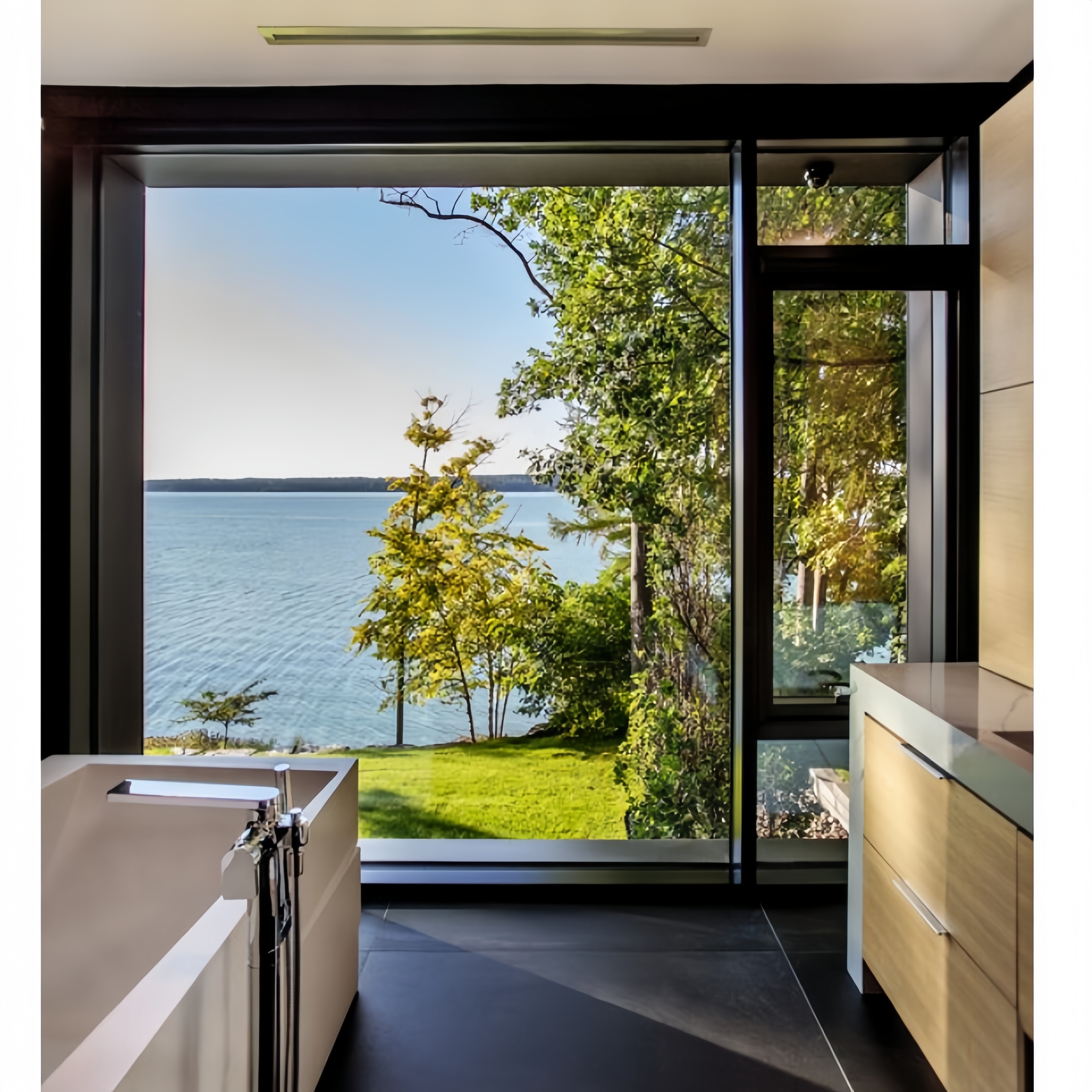 Customized Modern Louver Casement Window Large Aluminum Fixed Double Tempered Insulation Glass Soundproof Windproof Heat 5 Year