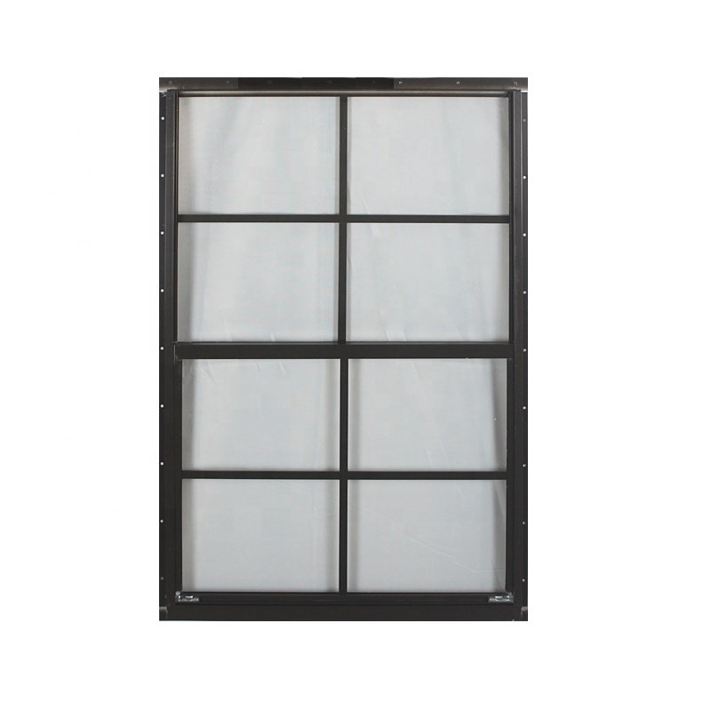 Windoproof Hurricane Impact White Aluminum Alloy Flush Single Double Hung Window Grill Design Vertical Opening Fiberglass