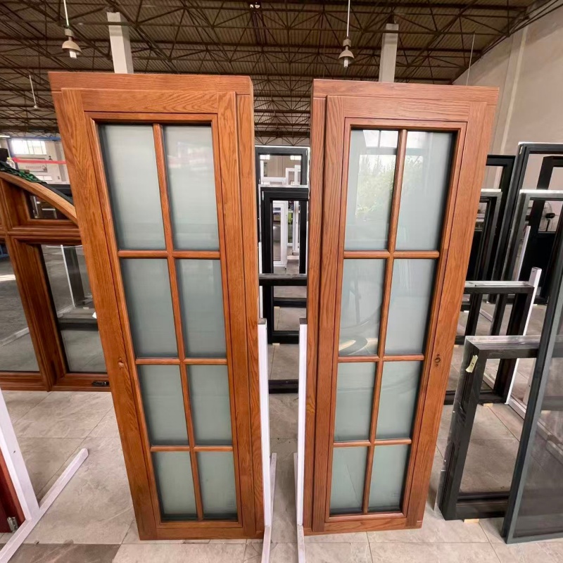 Customized Aluminum windows Double Glaze Glass windows Aluminum Clad Wood Window