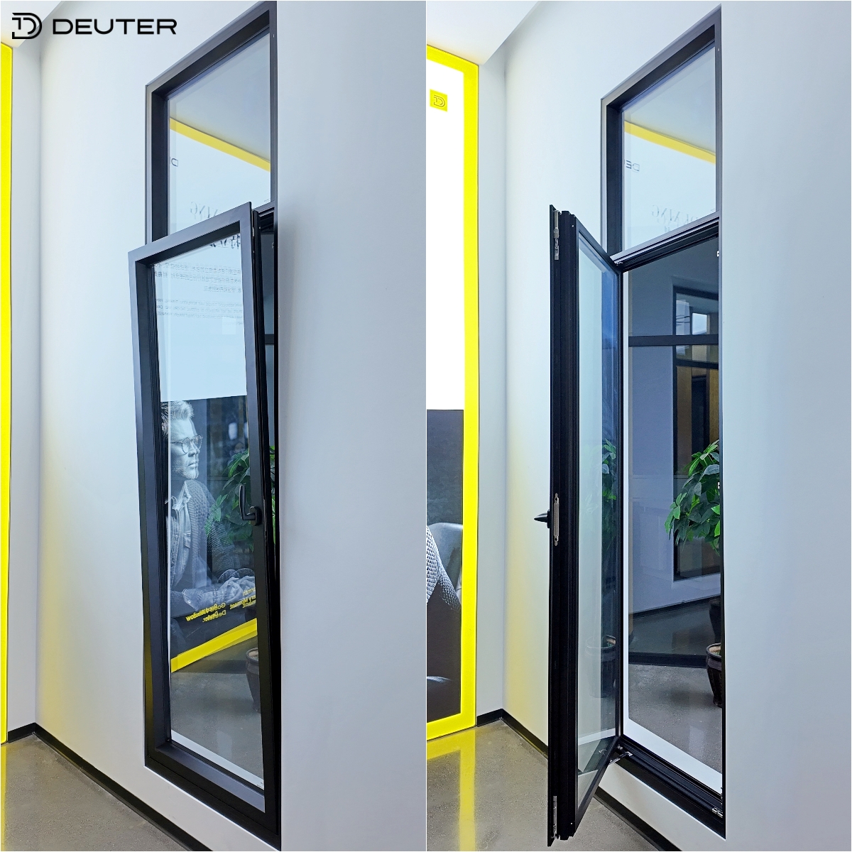 Integrated Security Screen Aluminum Tilt and Turn Windows Thermal Break Triple Sealing Flush Design Luxury Residential Projects