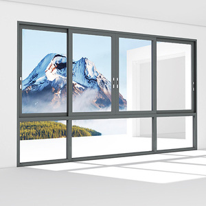 Modern Double Glazing Aluminum Profile Sliding Windows