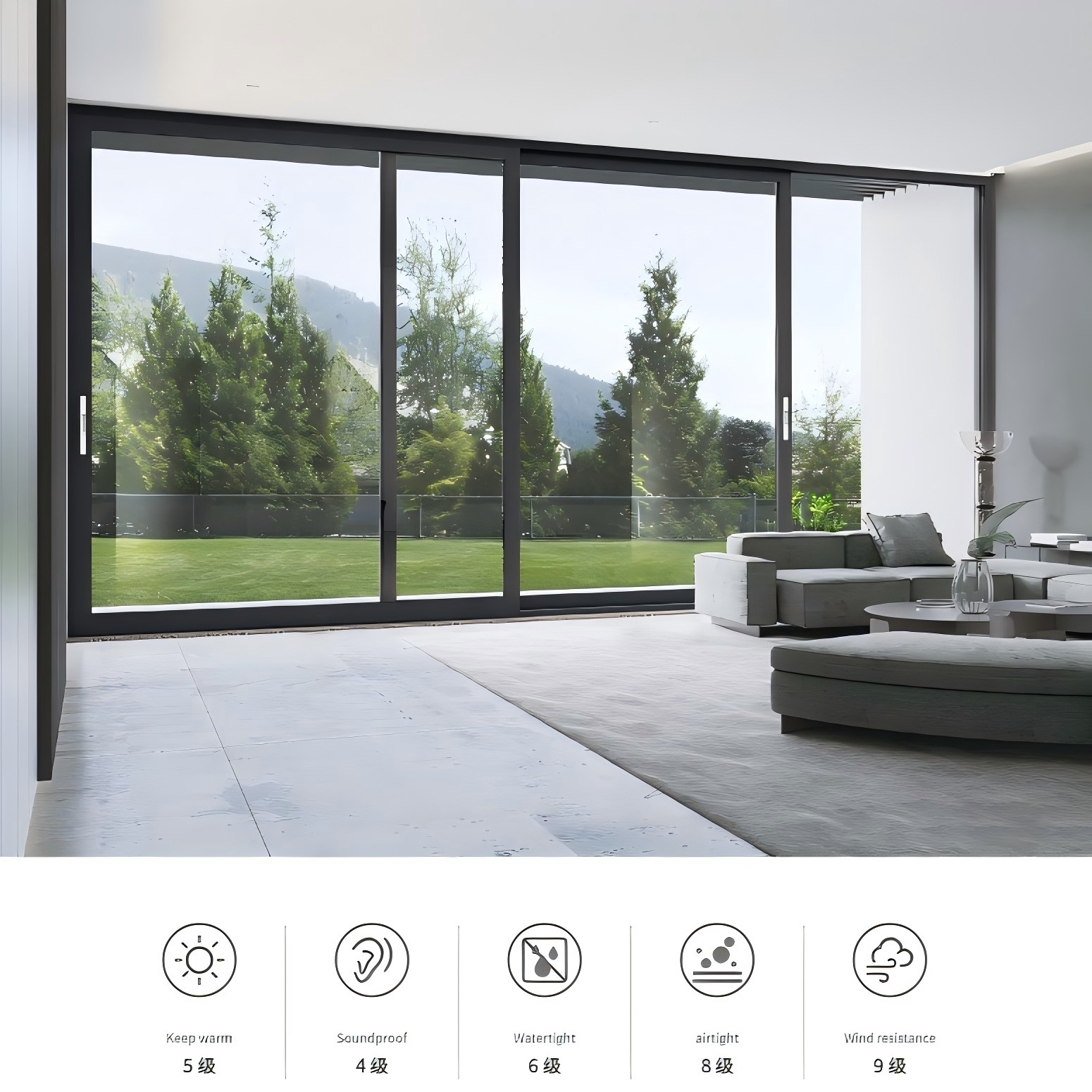 Foshan Extremely Narrow Aluminum Alloy Door Wholesale Modern Minimalism Balcony Hanging Rail Water Resistant Sliding Wine Cellar