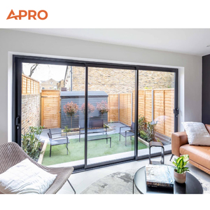 APRO Modern Aluminum Sliding Glass Pocket Doors