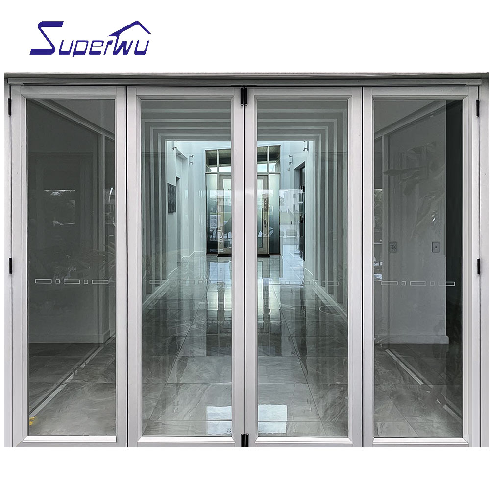 China Manufacture NFRC AS2047 Bi Fold Aluminium Folding Sliding Patio Doors