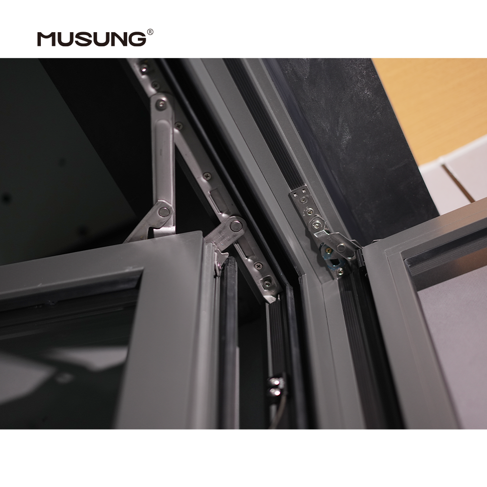 House Apartment Double Glazed Aluminum Swing Window Double Tempered Glass windows Casement Window