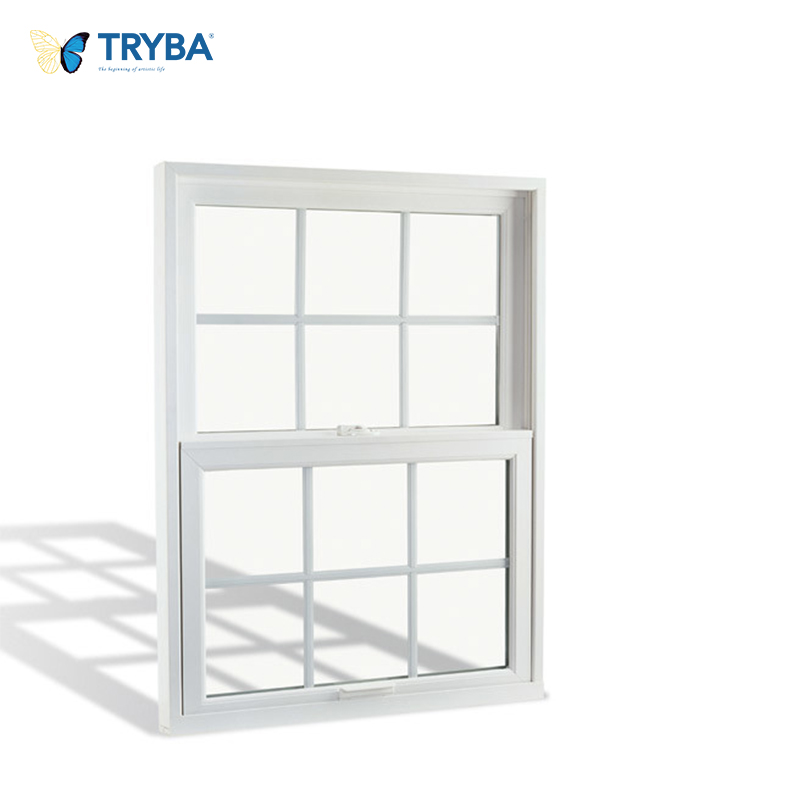 Premium Hurricane Proof Impact Resistant White Aluminum Double Hung Windows 36x48 for Home/Office/Villa Safety