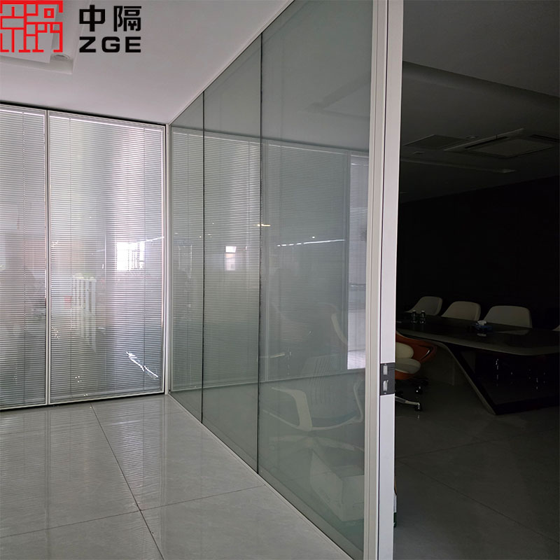 Sliding Glass Door Office Partition with Aluminum Profile System