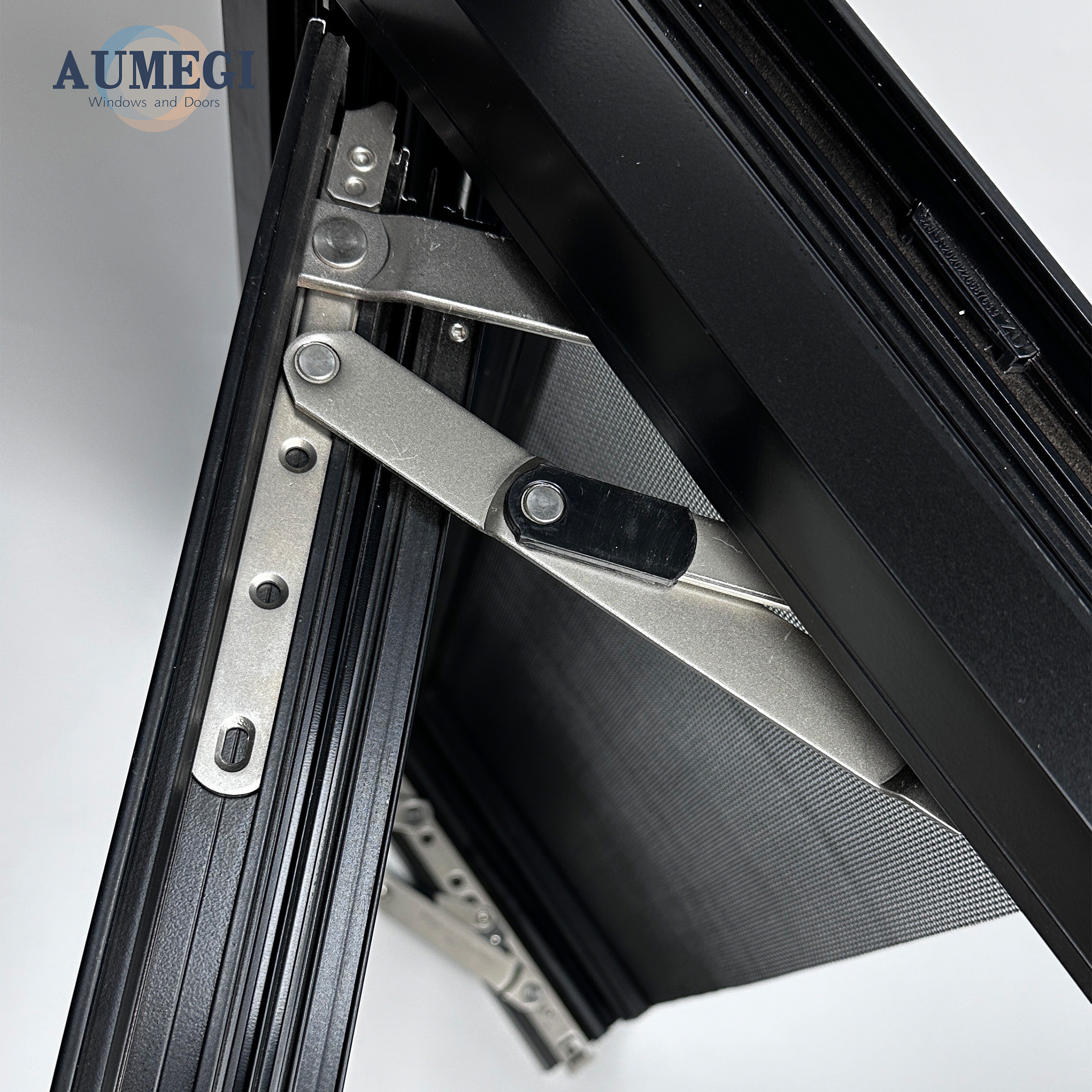 AUMEGI American NFRC Aluminium Soundproof Casement Window Burglar Designs Tilt and Turn Window