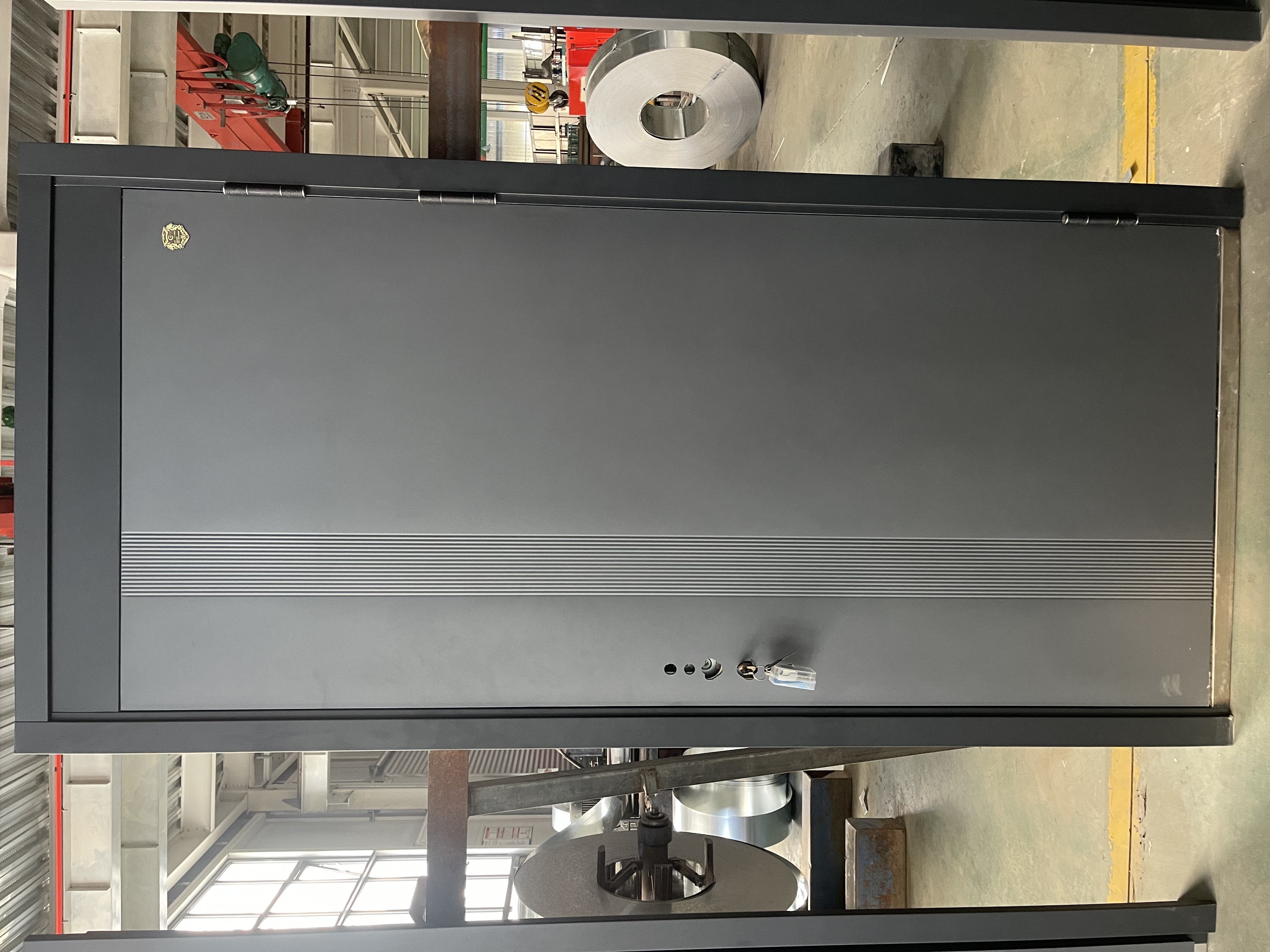 Aluminum Alloy Security Main Exterior Entrance Door With Fireproof Soundproof Swing Door Cast Aluminum Door