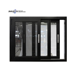 Modern 3 Tracks Aluminum Door and Window Triple Glazed Tempered Glass Aluminium Double Glass Sliding windows