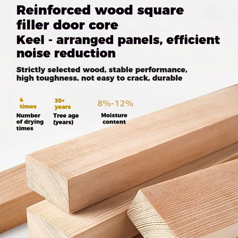 Formaldehyde Free Aluminum Wood Door with Solid Wood Core Premium Thermal Break and Sun Proof Protection