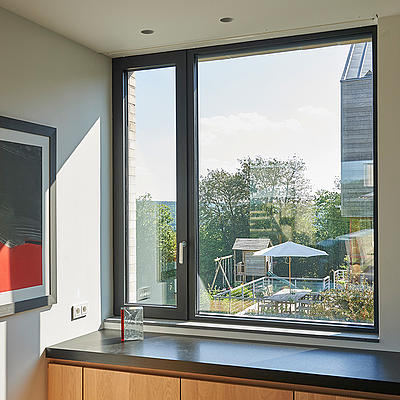 Modern NFRC German Hardware Double Pane Thermal Break Aluminium Frames Tilt and Turn Window for Villas