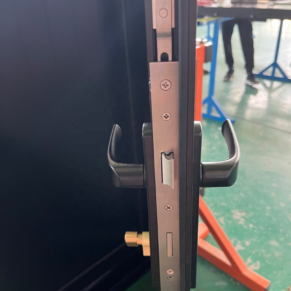 Thermal Break Aluminum Swing Door with Screen Window for Exterior Patio Custom Size