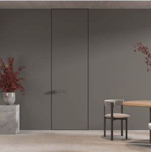 Modern Minimalist Invisible Aluminum Flush Door Assembly