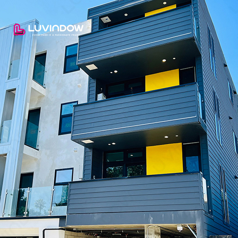 Ultra Thermally Efficient NFRC Certified Concealed Hinges Thermal Break Aluminum Tilt Turn Windows for US High Rise Apartments