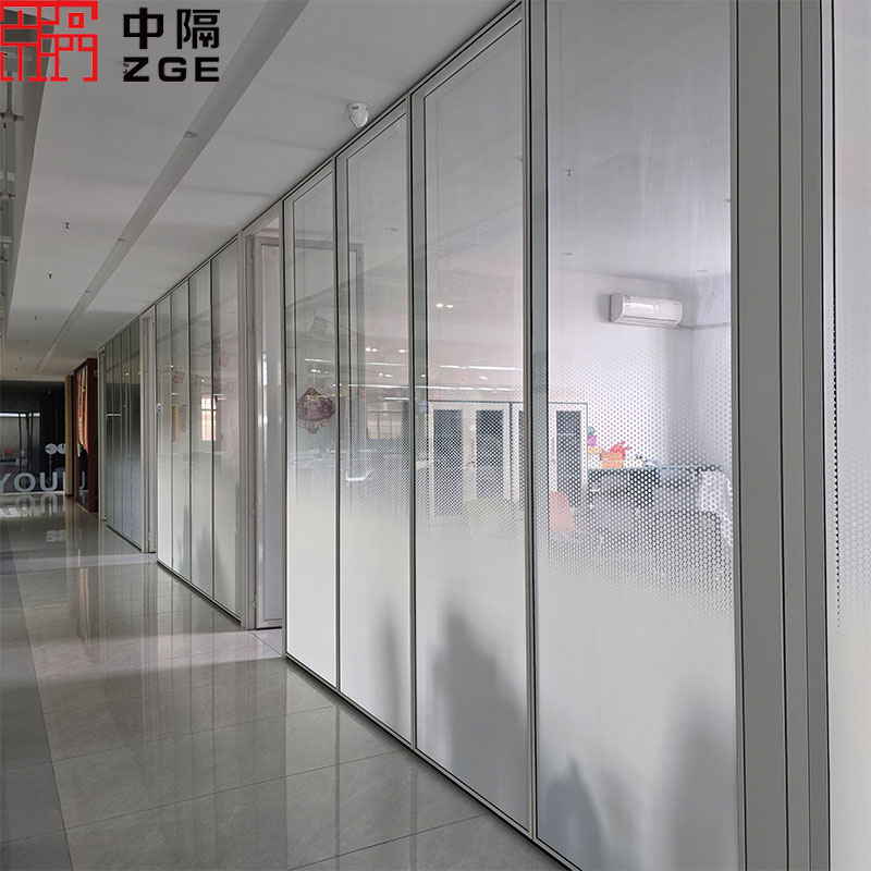 Sliding Glass Door Office Partition with Aluminum Profile System