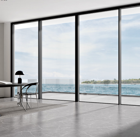 Ultra-Narrow Aluminum Alloy Glass Sliding Door Partition Folding Design Lower Rail Hanging Balcony Car Wash Shop Living Room
