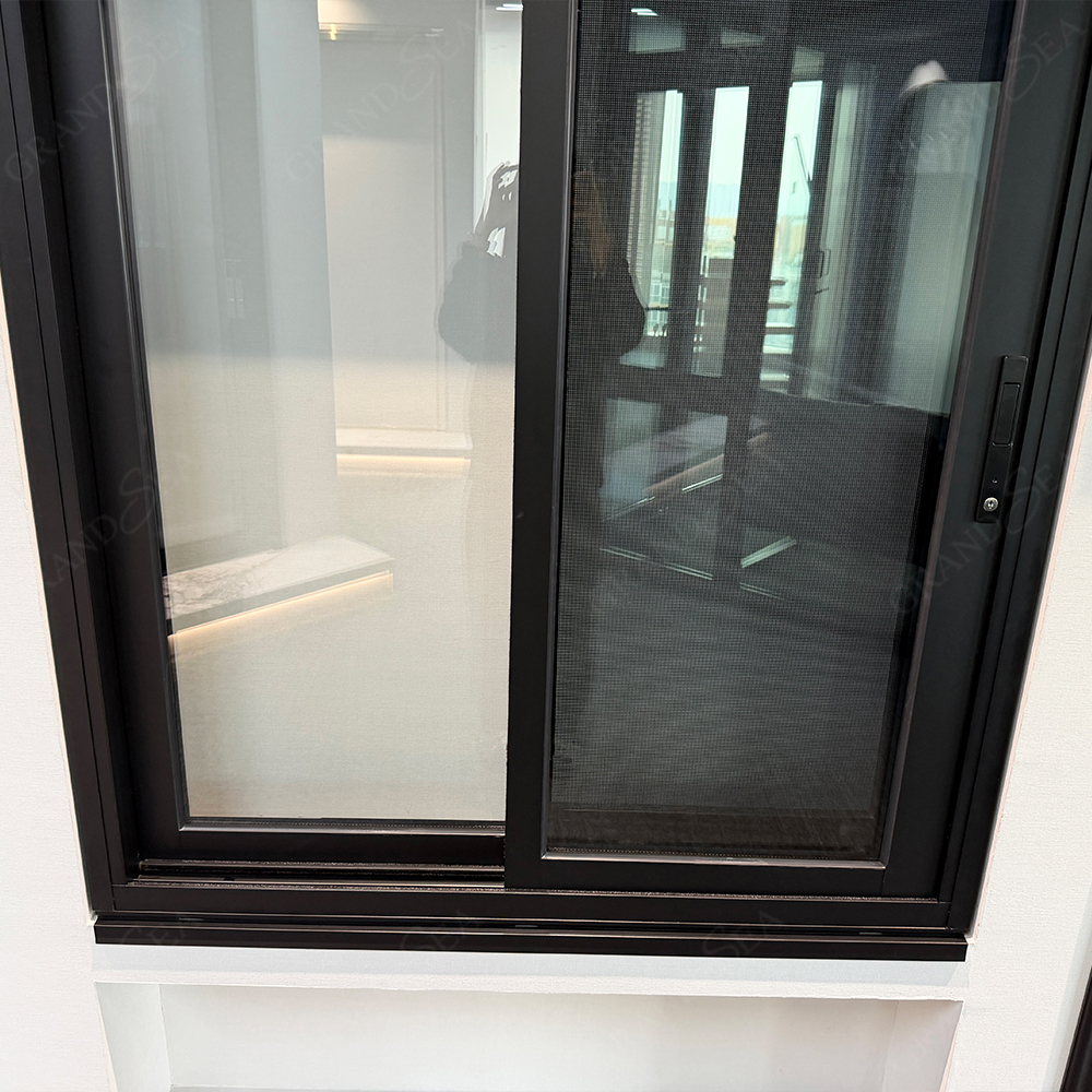 Modern Sliding Aluminum Double-Glazed Soundproof Windows with Thermal Break for Bedroom bar Porch Bay Window Cloakroom Cafe