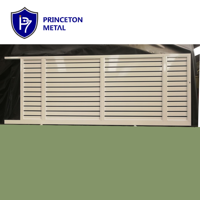 Modern Double Electric Motorized Aluminum Sliding Driveway Gate Quality Automatic Main Door with Powder Coating Finish Villas
