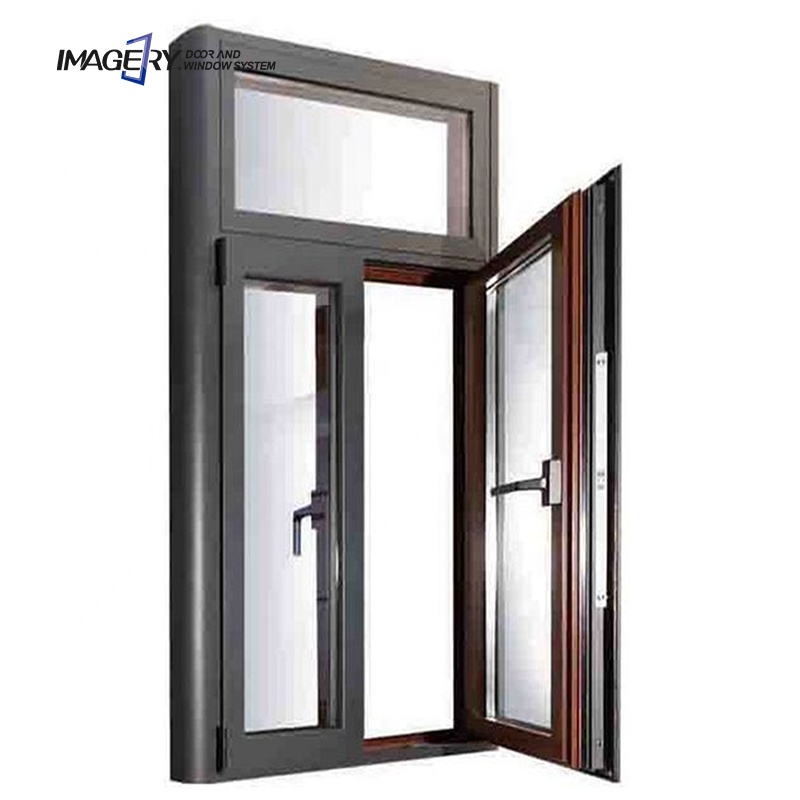 Imagery Swing Opening Aluminium Profile Doors and windows Double Glass Casement Window Garden Glass