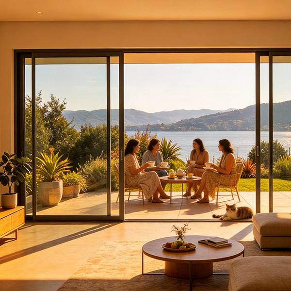 USA NFRC Customized House Exterior Thermal Break Aluminum Glass Pocket Sliding Door Heavy Duty Patio Sliding Doors