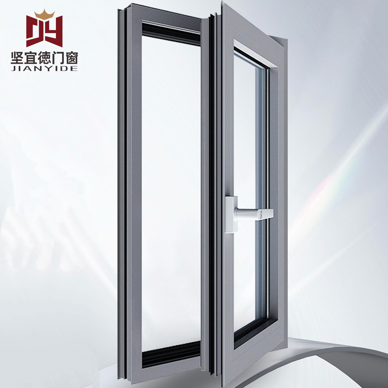 High Quality Aluminum Alloy Tilt Turn Window for Villa Multi-Function Casement Low-E Insulated Glass Windproof Waterproof