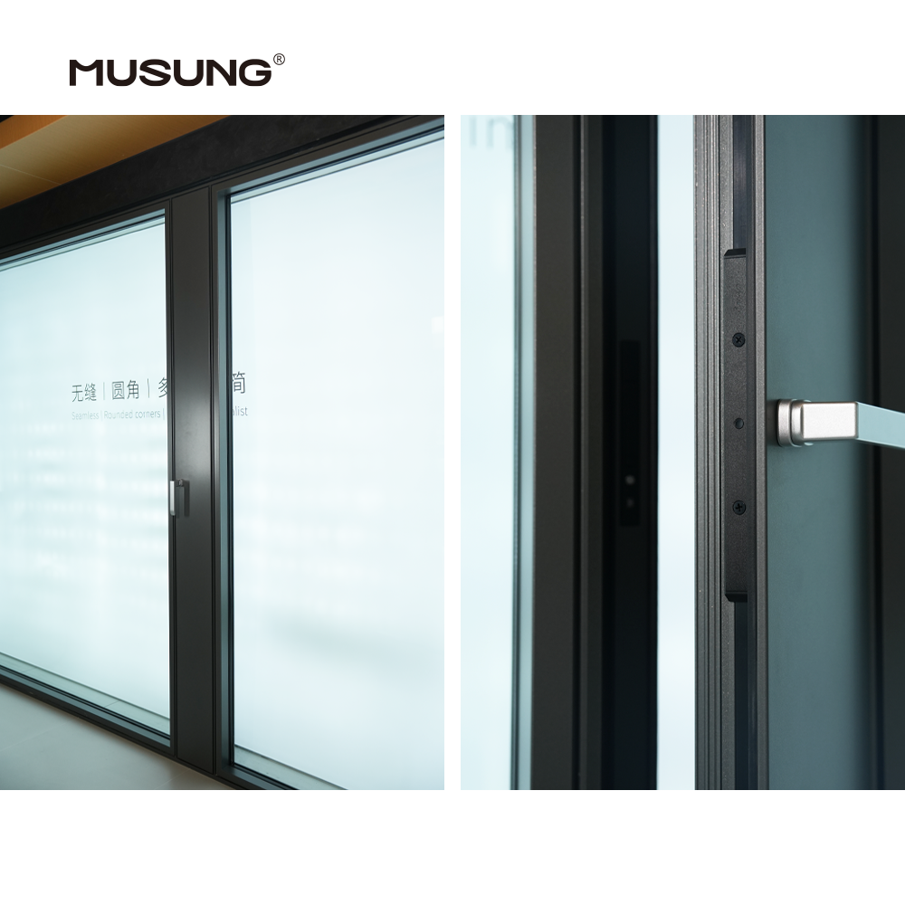 Ultra Large View Aluminum Windows for Houses Heat Insulated Soundproof Micro Ventilation Window
