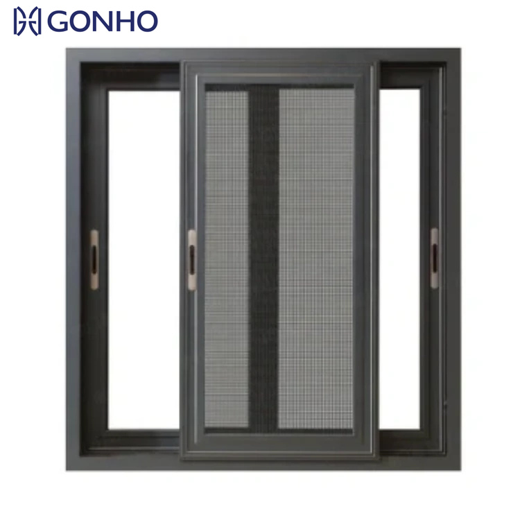 China Top Quality Cheap Waterproof Black Sliding Window Aluminium Doors and Windows