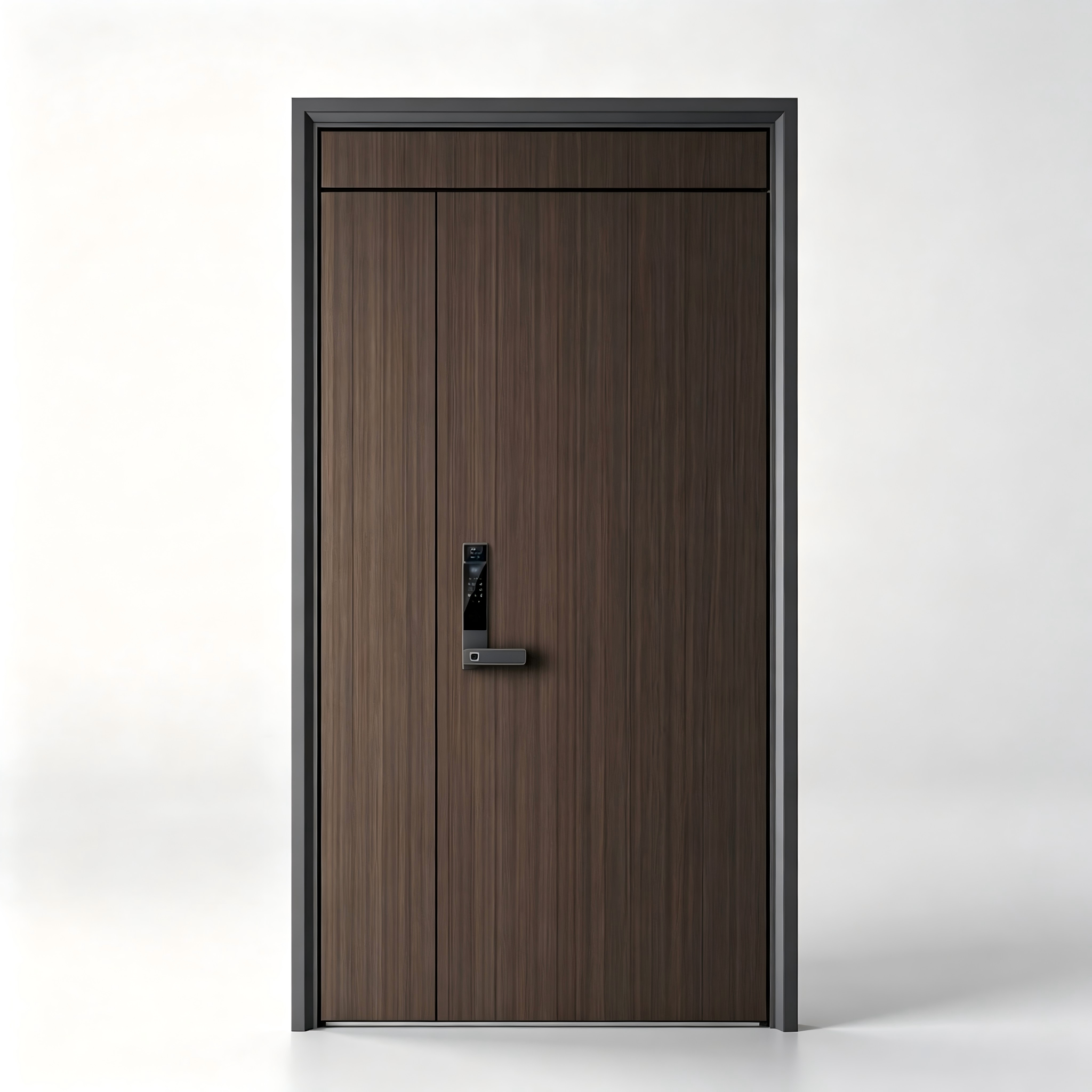 Luxury Cast Aluminum Carved Entry Door Grand Villa Entrance Thermal Break Anti Theft Fingerprint Lock Tempered Glass Custom OEM