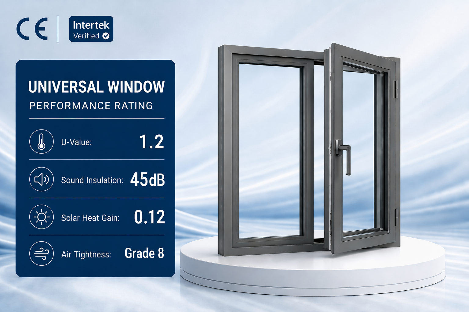 Wholesale Modern Aluminum Frame Double Glazed Swing Casement Windows Tempered Glass Windproof Design Custom Sizes Home Use