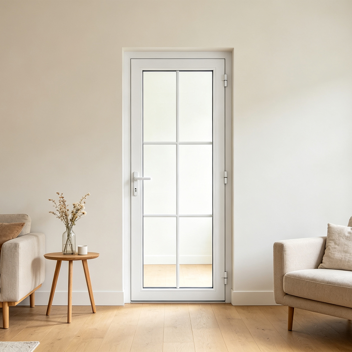 Hot Sale Quiet Magnetic Close Anti-Pinch Frosted Privacy Light-Transmitting Aluminum Glass French Casement Door For Home