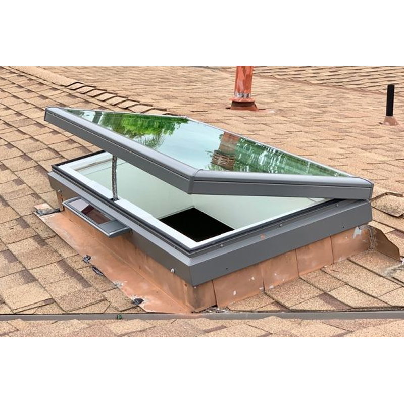 Modern Roof Design Simple Roof Designs and Enhanced Ventilation Motorized Waterproof Aluminium Skylight Windows