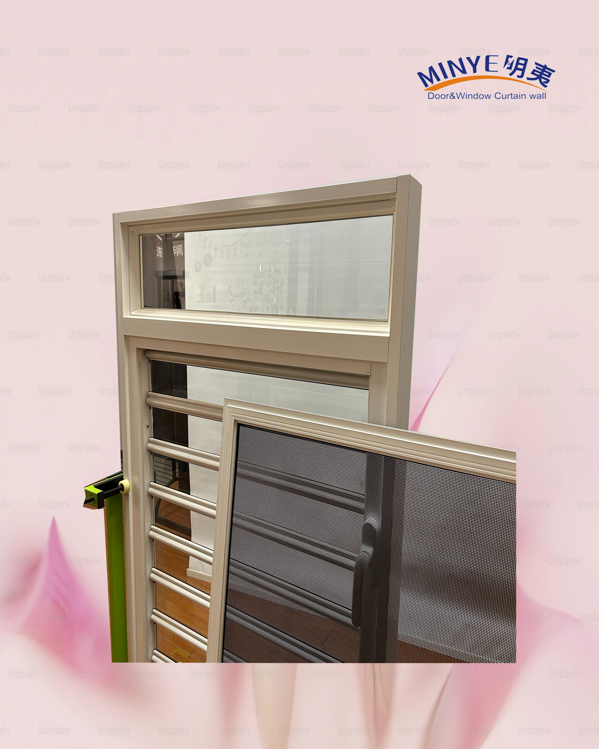 Modern Design Aluminum Glass Louvre Windows Horizontal Adjustable Tempered Glass Louver for Bathroom Kitchen Ventilation