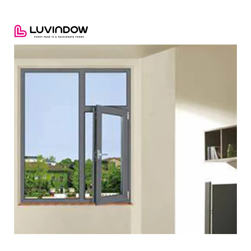 Modern Designed Two-Way Open Aluminum Profile Tilt Turn Casement Glass Window For Hotels Aluminum Alloy Frame Horizontal Opening
