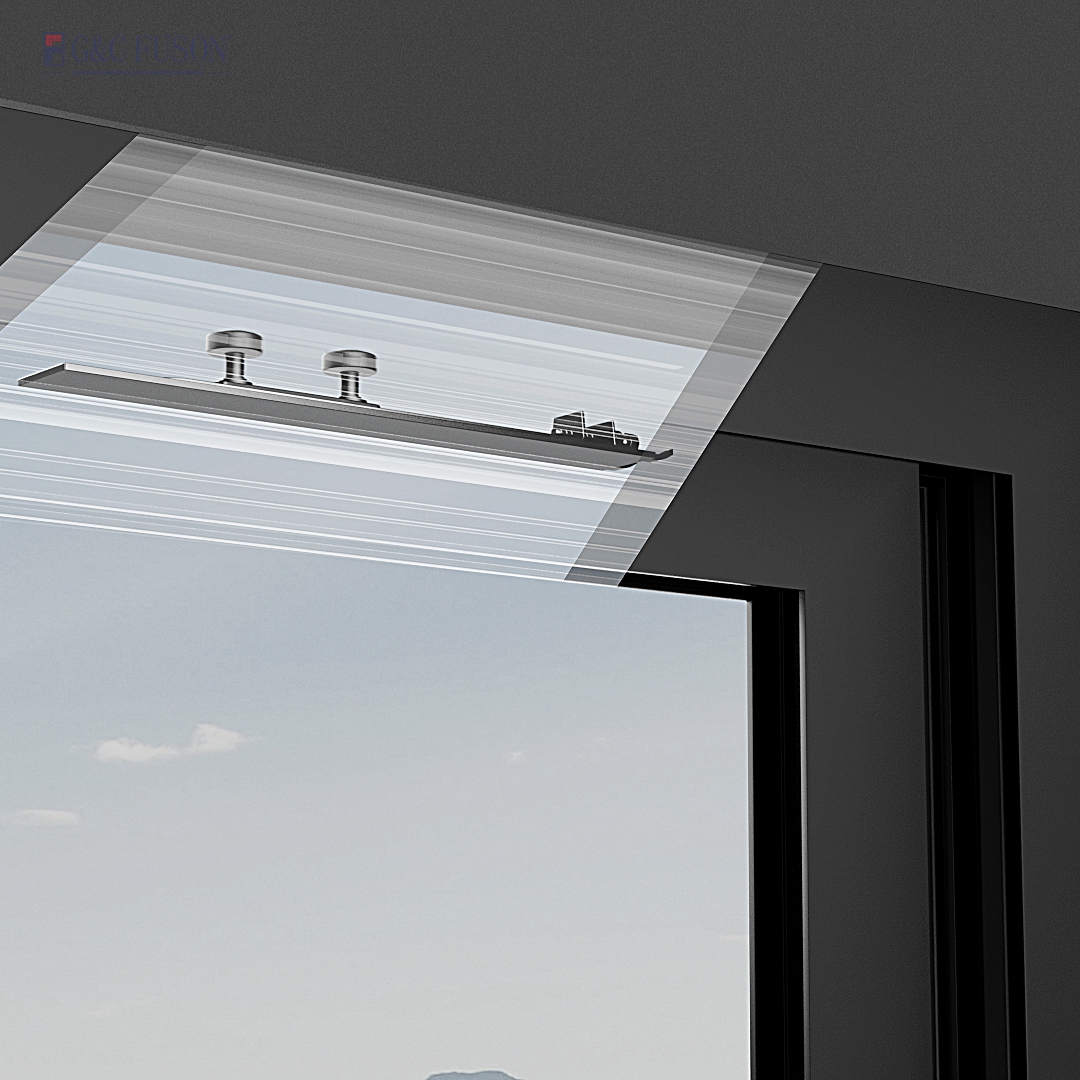 Fuson Aluminum Vertical Sliding Bi-Folding Door Push up Fold up Window and Door Vertical Fold up Windows for Storefront